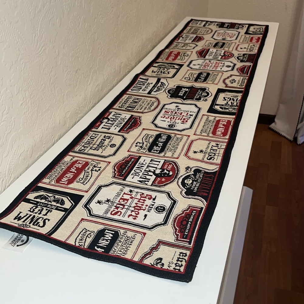 Midnight market Halloween table runner